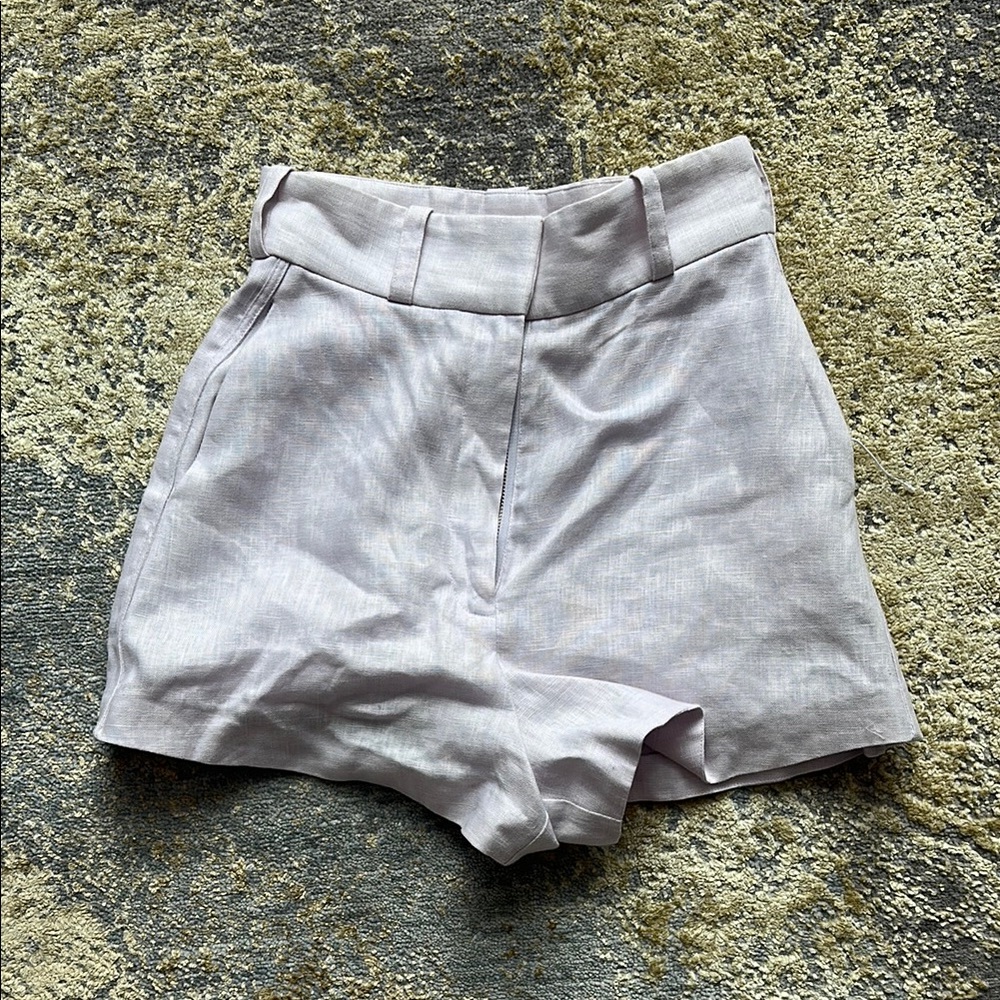 Zimmerman High Waist lilac Tailored Shorts